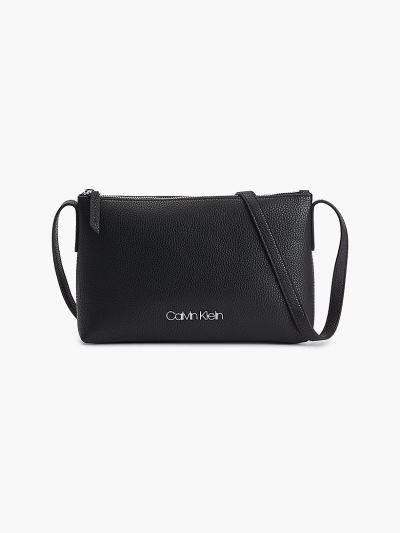 Calvin Klein Táskák & Kiegészítők HU925990 | Calvin Klein Bőr Női Crossbody Táska Fekete